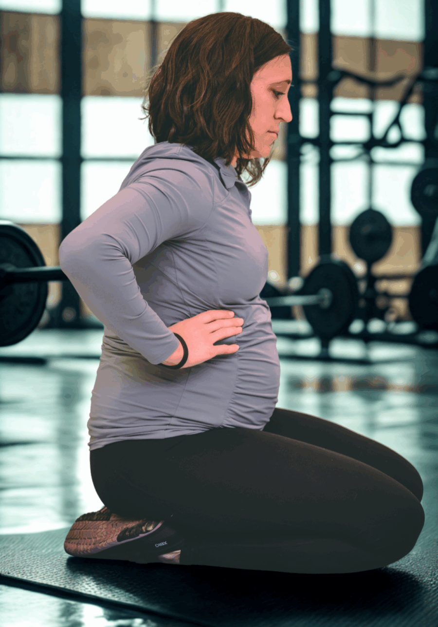 seated breathing in gym